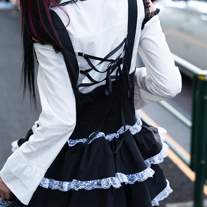 ACDC RAG Jumper Skirt - Black - Image 4