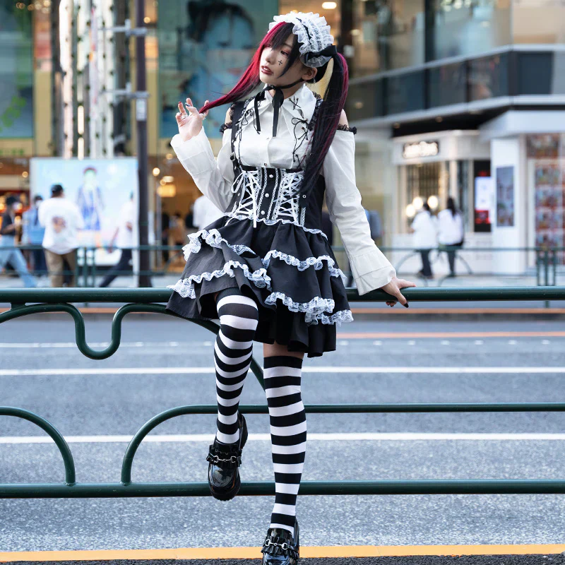 ACDC RAG Jumper Skirt - Black - Image 5