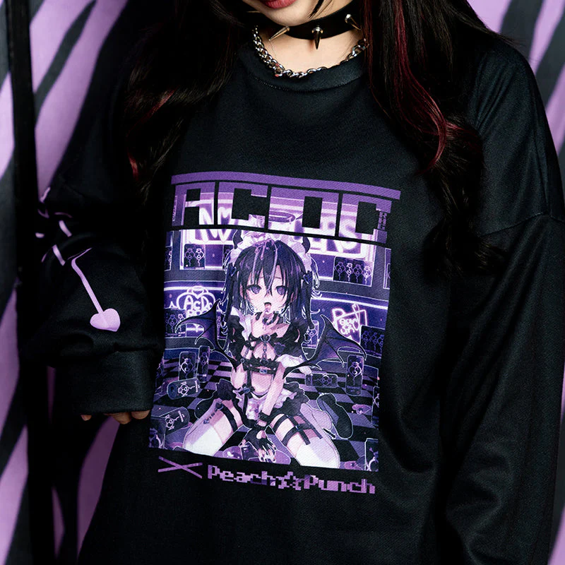 ACDC RAG x Peach☆Punch - Addictive Akuma Long Sleeve Tee - Image 5