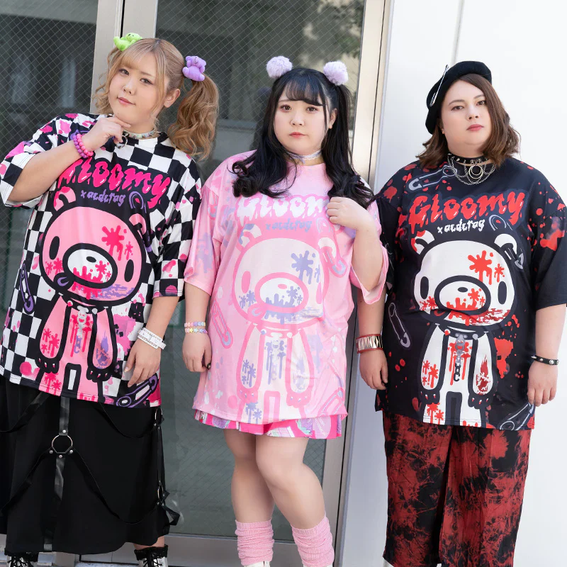 ACDC RAG x Gloomy Bear - Checkered Oversized Tee Shirt - Image 13