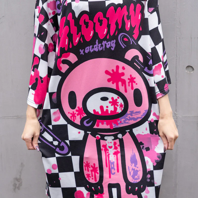 ACDC RAG x Gloomy Bear - Checkered Oversized Tee Shirt - Image 8