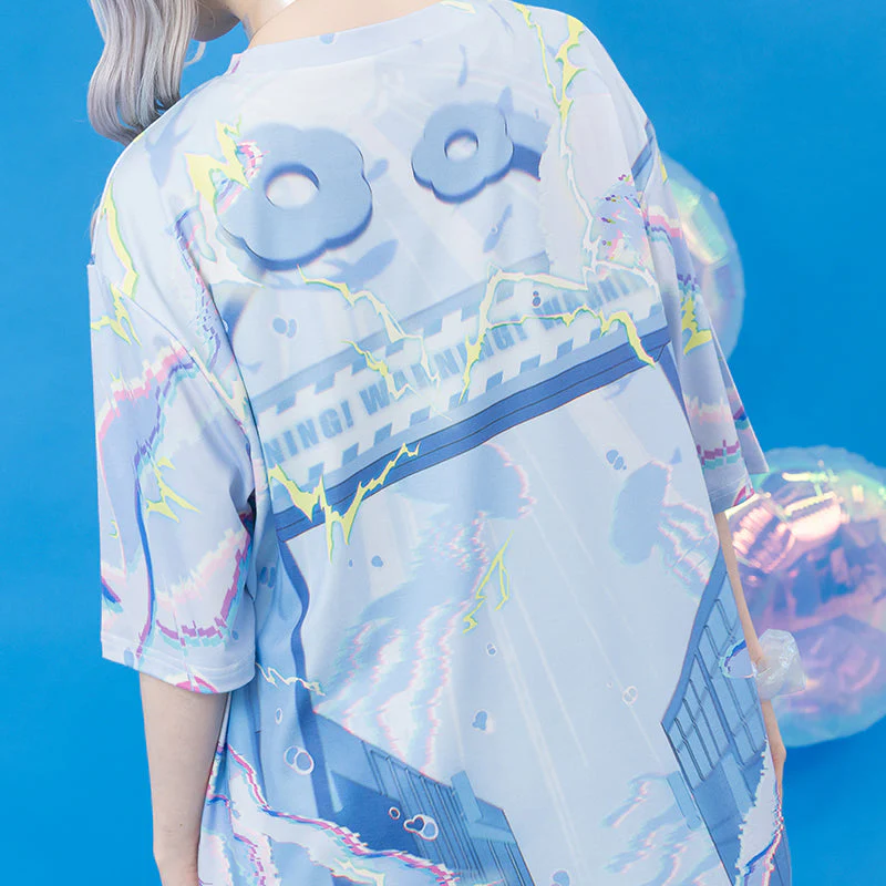 ACDC RAG - Cyber Jellyfish T-Shirt - Underwater Tokyo Dreams - Image 7