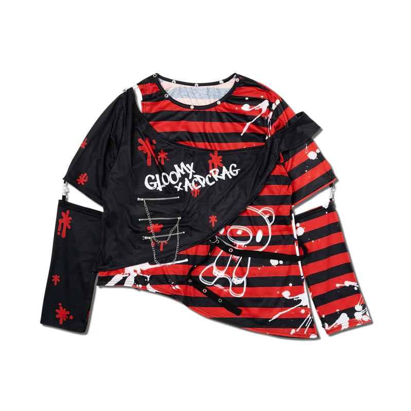 ACDC RAG x Gloomy Bear - Dark Plus Size Long Sleeve - Image 10