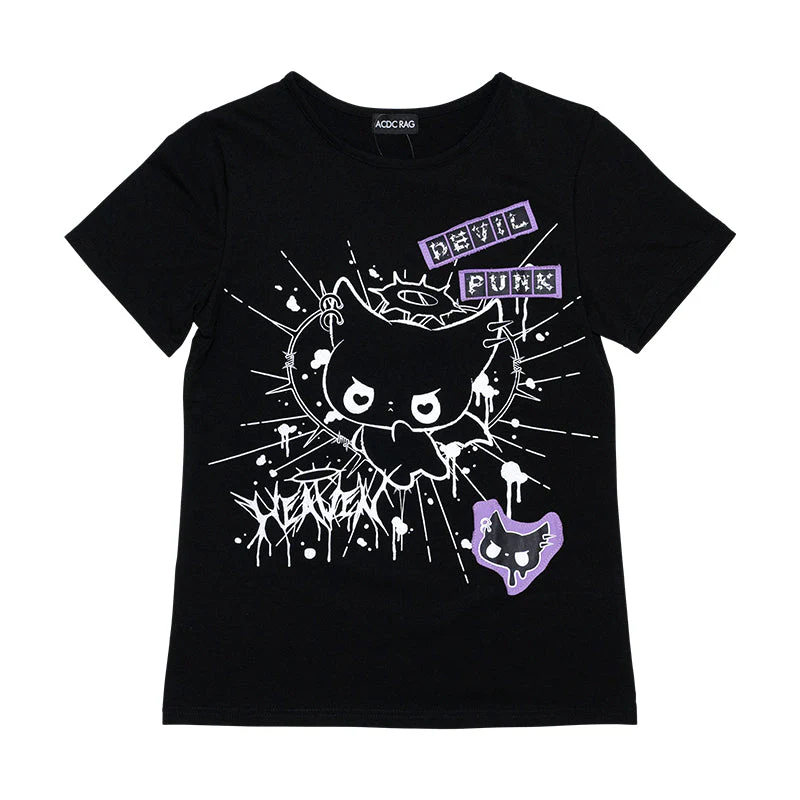 ACDC RAG Devil Punk T-Shirt - Black/Purple Edition - Image 10