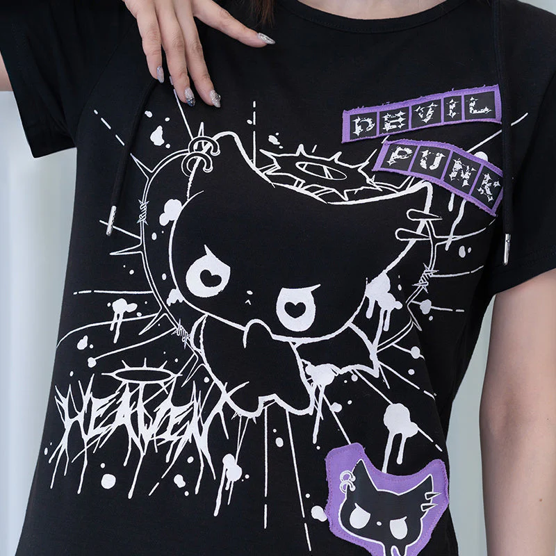 ACDC RAG Devil Punk T-Shirt - Black/Purple Edition - Image 5