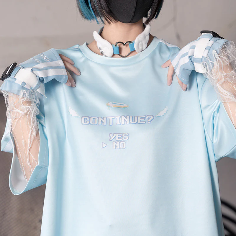 ACDC RAG Game Over T-Shirt - Pastel Blue Edition - Image 3