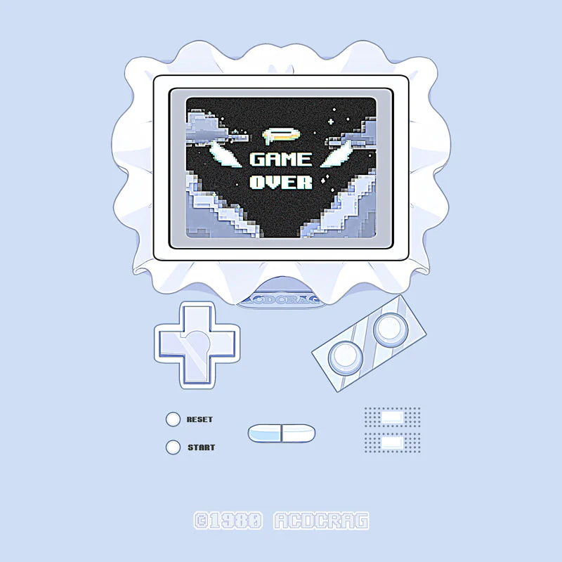 ACDC RAG - Game Over T-Shirt - Pastel Blue Edition - Image 2