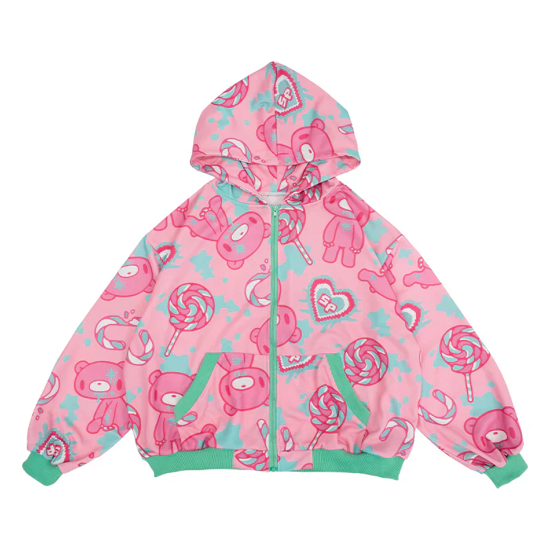 ACDC RAG Gloomy x Sophie Powers Candy Zip Hoodie - Pink/Mint - Image 10