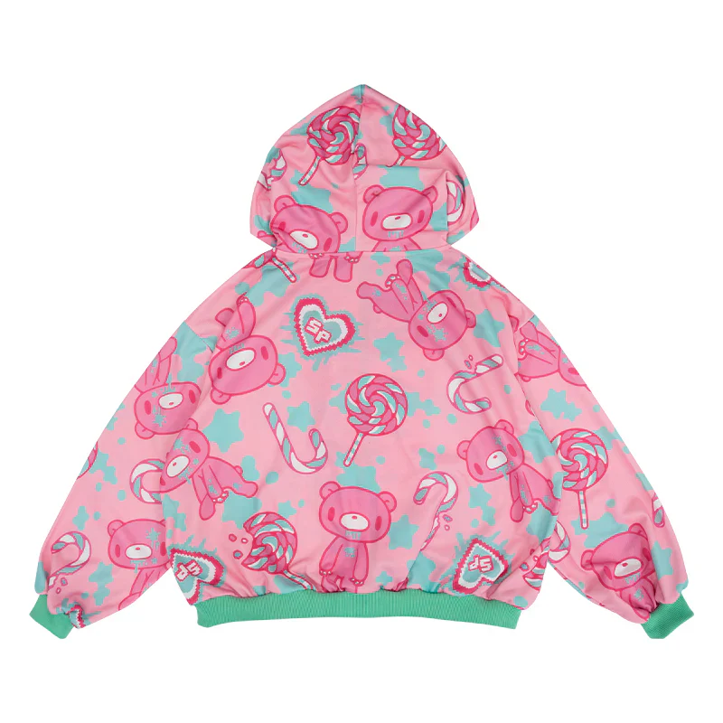 ACDC RAG Gloomy x Sophie Powers Candy Zip Hoodie - Pink/Mint - Image 11