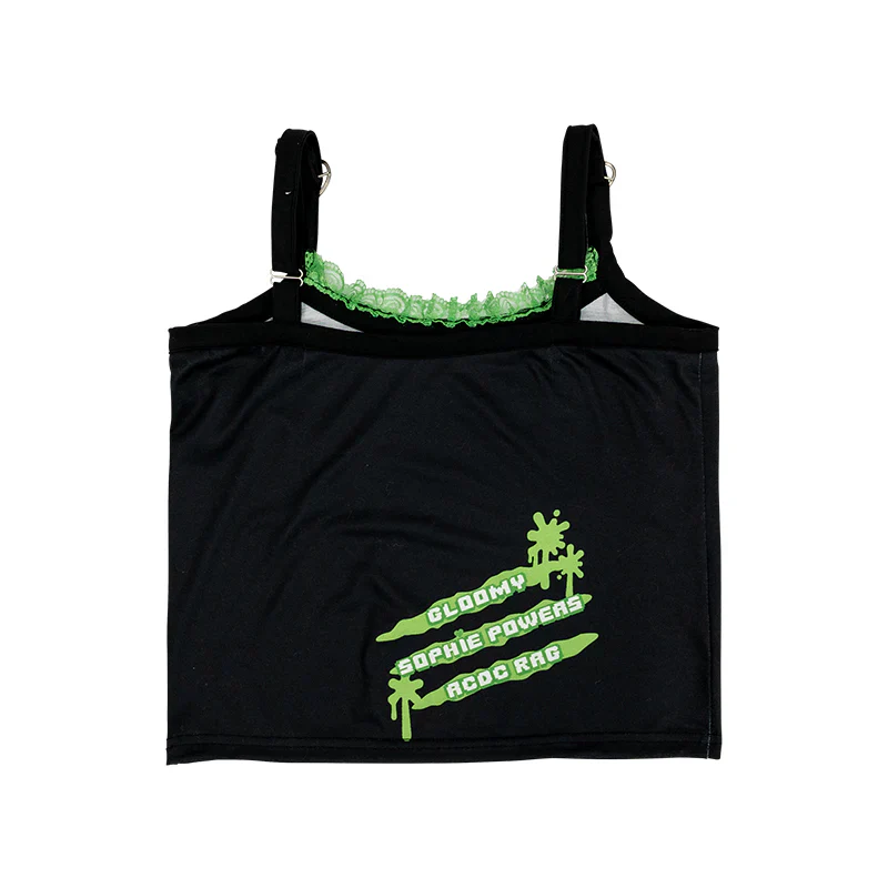 ACDC RAG Gloomy x Sophie Powers Jelly Camisole - Black/Green - Image 11