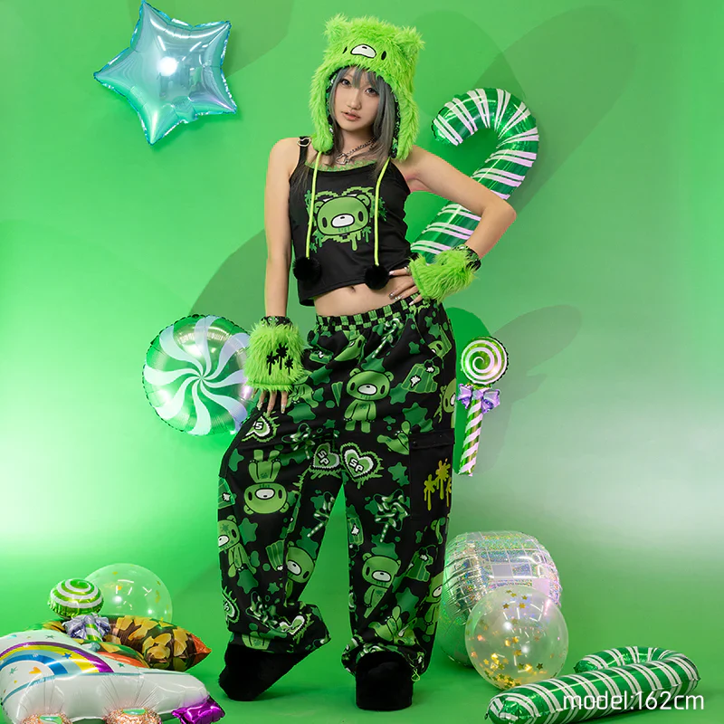 ACDC RAG Gloomy x Sophie Powers Jelly Camisole - Black/Green - Image 3