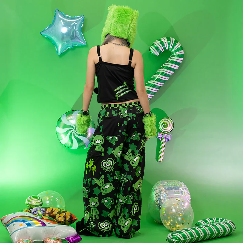 ACDC RAG Gloomy x Sophie Powers Jelly Camisole - Black/Green - Image 4