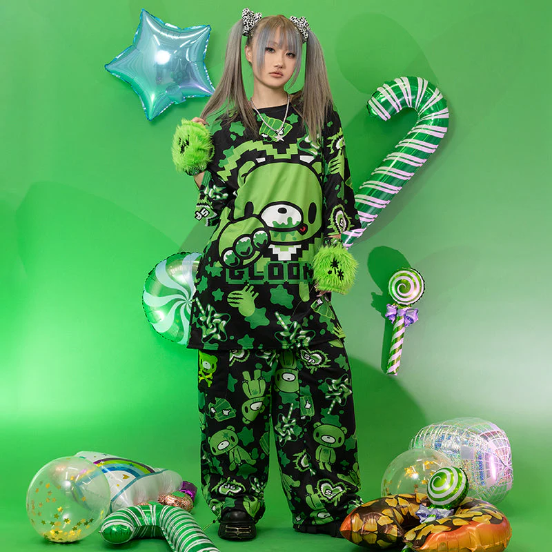 ACDC RAG Gloomy x Sophie Powers Oversived Tee - Black/Green - Image 10