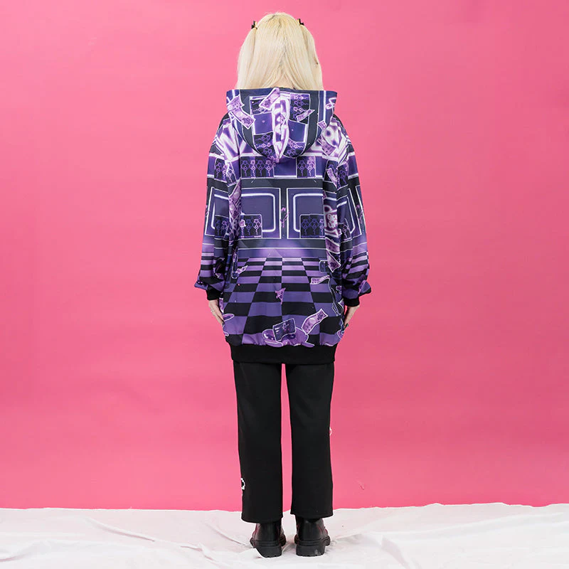 ACDC RAG × Peach ☆ Punch - Addictive Akuma Hoodie - Purple Edition - Image 3