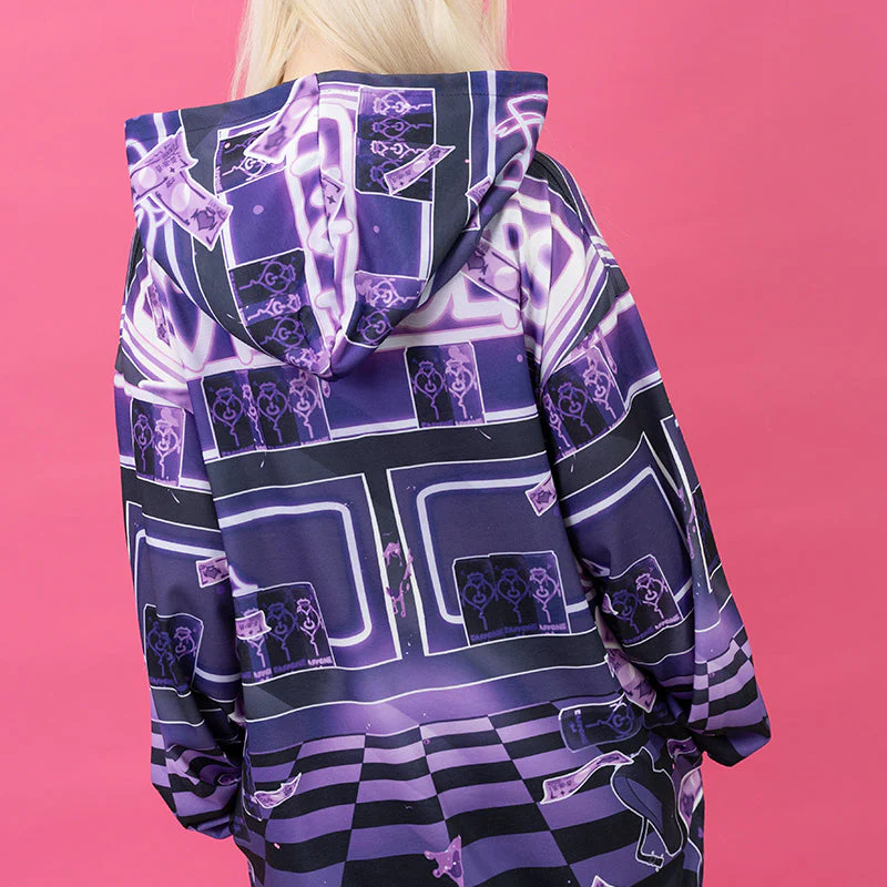 ACDC RAG × Peach ☆ Punch - Addictive Akuma Hoodie - Purple Edition - Image 6