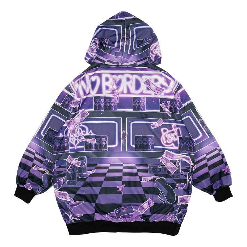 ACDC RAG × Peach ☆ Punch - Addictive Akuma Hoodie - Purple Edition - Image 8