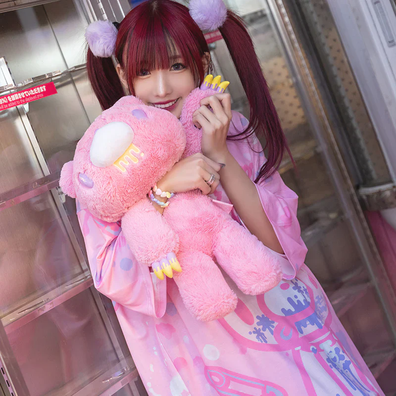ACDC RAG x Gloomy Bear - Oversized Tee Shirt Pastel Pink - Image 5
