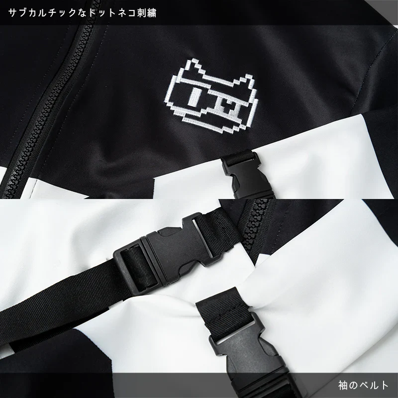 ACDC RAG Pixel Cat Jersey Jacket BK - Black/White - Image 13