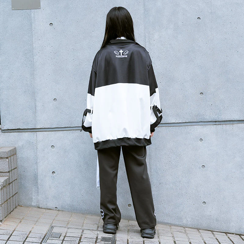 ACDC RAG Pixel Cat Jersey Jacket BK - Black/White - Image 4