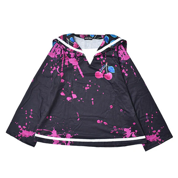 ACDC RAG Sailor Top - Poison Cherry Long Sleeves - Image 6