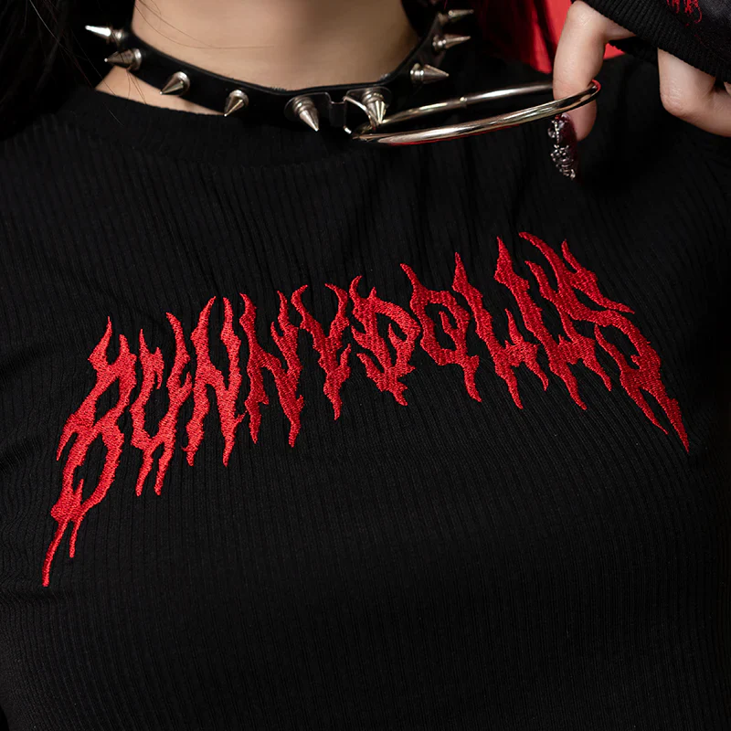 ACDC RAG Punky Bunny Chibi T-Shirt - Red - Image 5