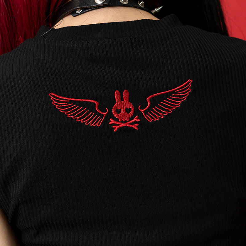 ACDC RAG Punky Bunny Chibi T-Shirt - Red - Image 6