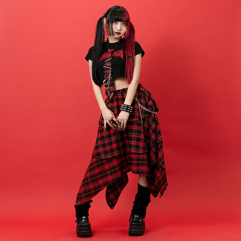 ACDC RAG Punky Bunny Chibi T-Shirt - Red - Image 9