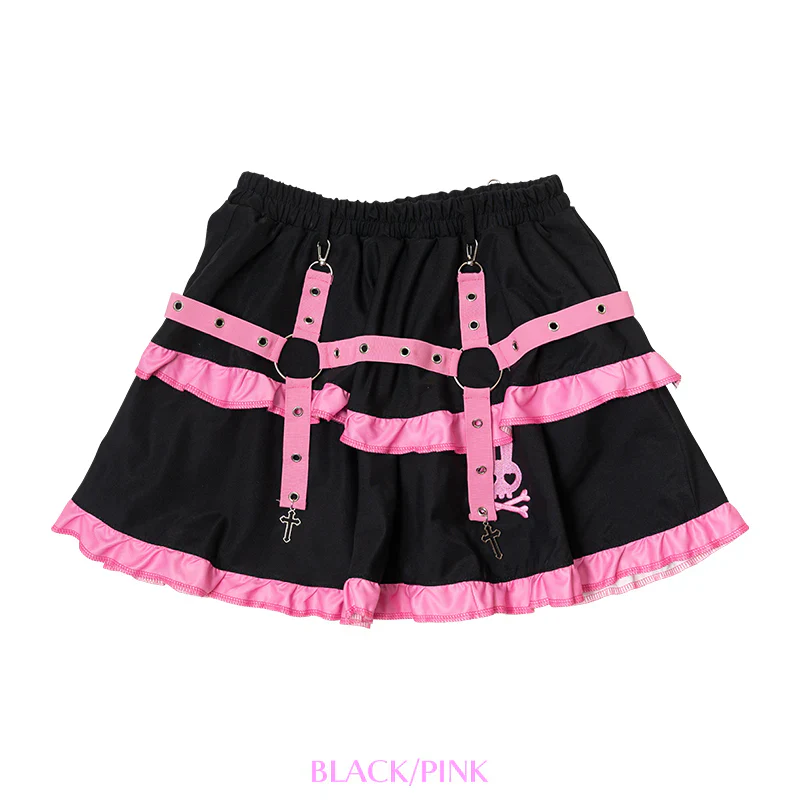 ACDC RAG Punky Bunny Skirt - Black/Pink & Black/White - Image 14