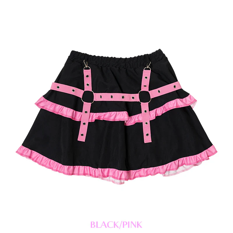 ACDC RAG Punky Bunny Skirt - Black/Pink & Black/White - Image 15