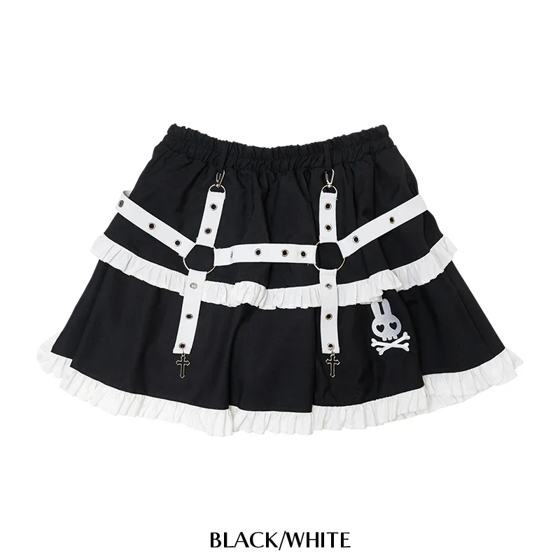 ACDC RAG Punky Bunny Skirt - Black/Pink & Black/White - Image 16
