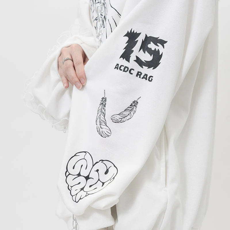 ACDC RAG Ribcage Angel Hoodie - Sinister Wings & Heavenly Screams - Image 6