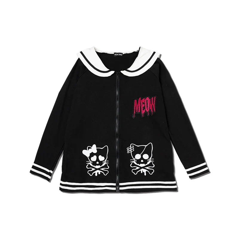 ACDC RAG Sailor Miao Hoodie - Black - Image 9