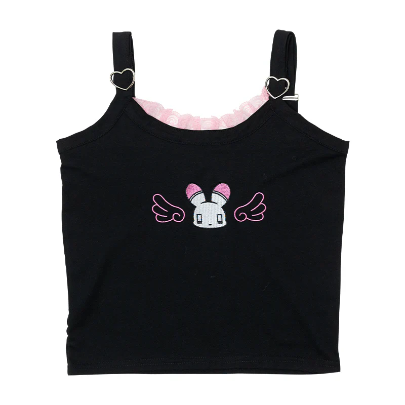 ACDC RAG Usatan Camisole - Black & White - Image 15