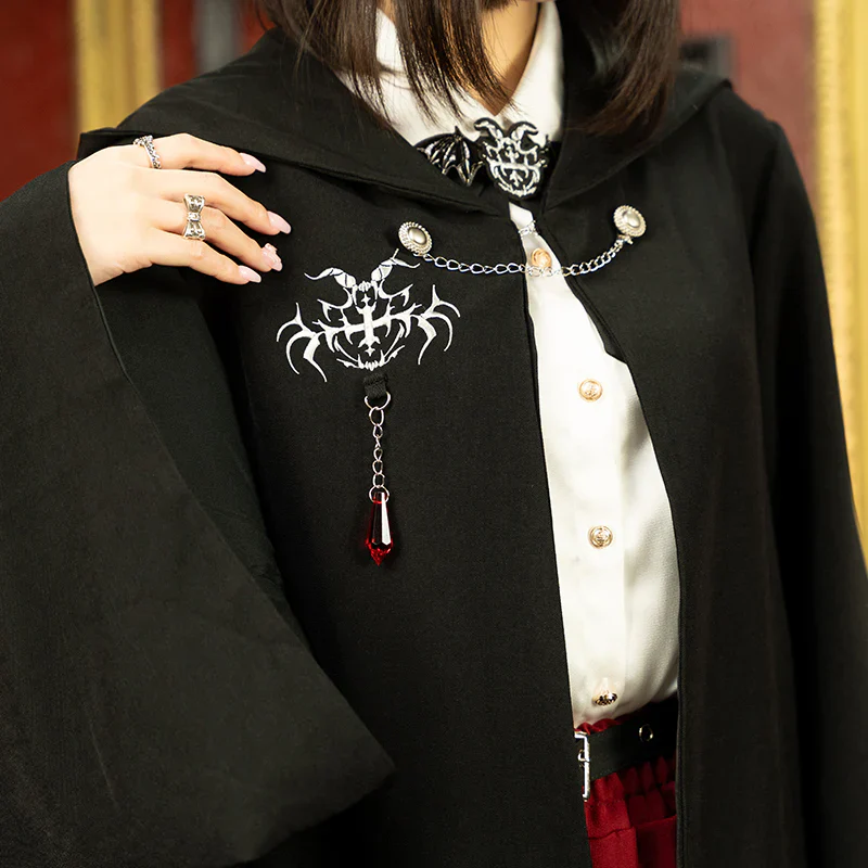 ACDC RAG Vampire School Cloak Robe - Black - Image 11