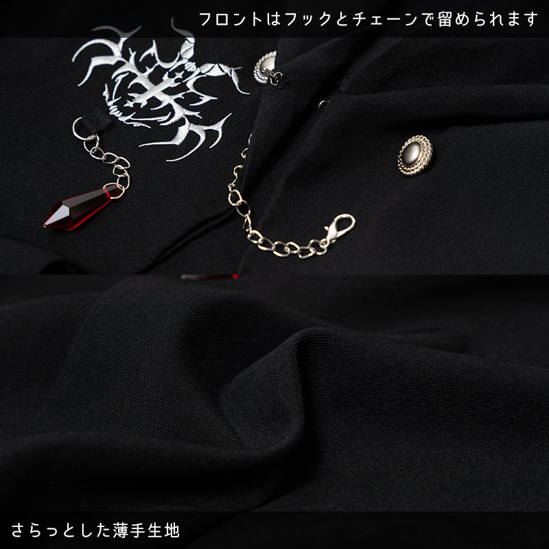 ACDC RAG Vampire School Cloak Robe - Black - Image 15