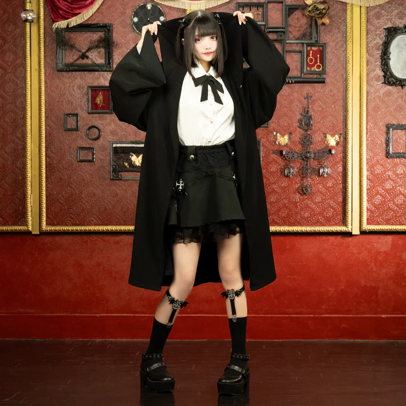 ACDC RAG Vampire School Cloak Robe - Black - Image 8