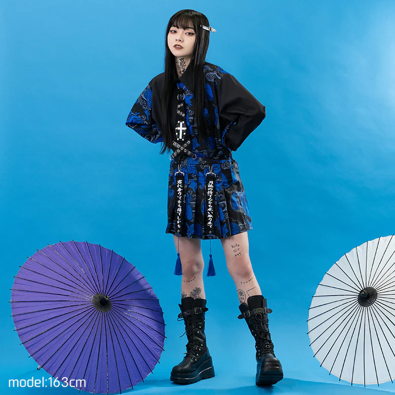 ACDC RAG Wochi Mizu Mini Skirt - Navy - Image 3