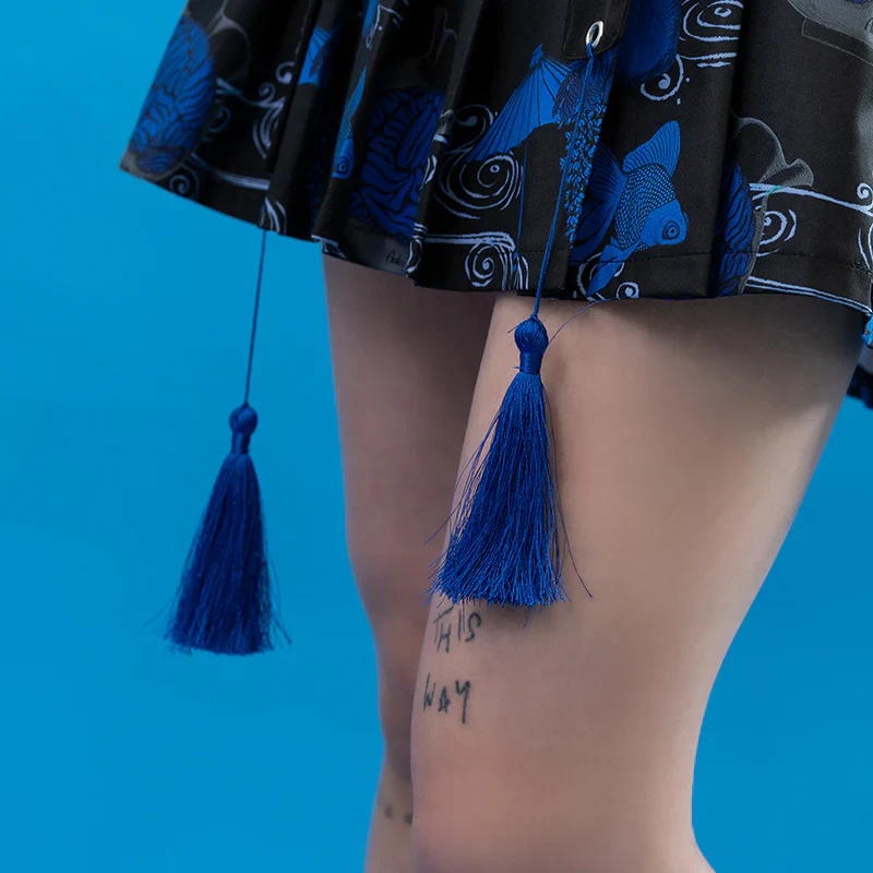 ACDC RAG Wochi Mizu Mini Skirt - Navy - Image 6