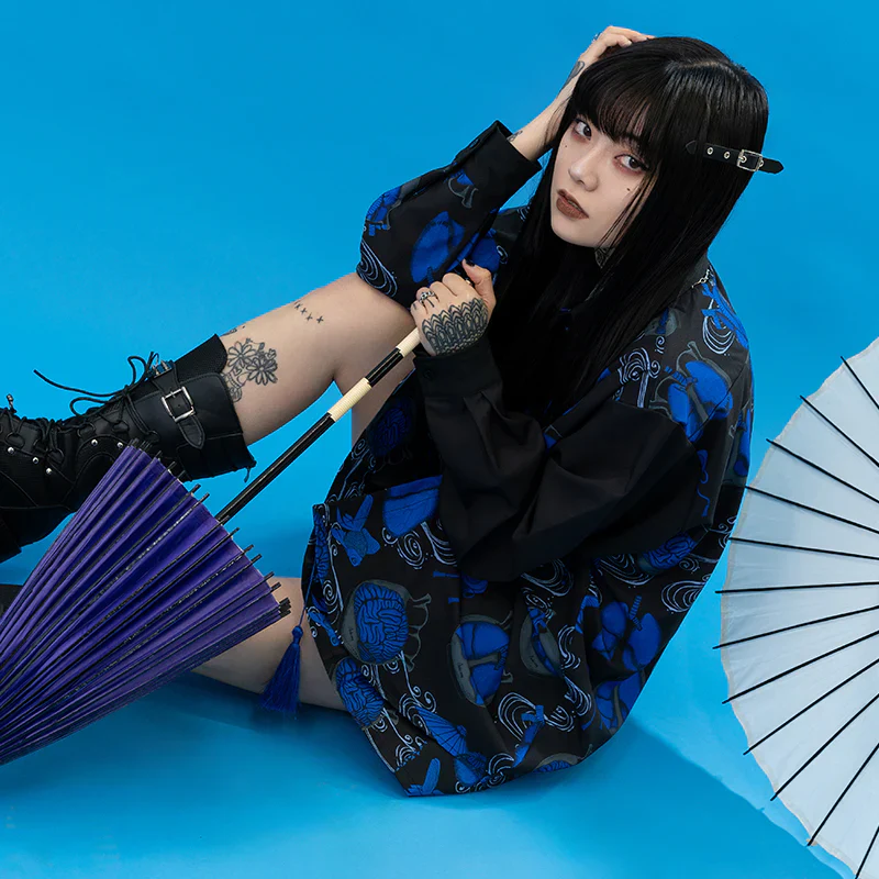 ACDC RAG Wochi Mizu Mini Skirt - Navy - Image 8