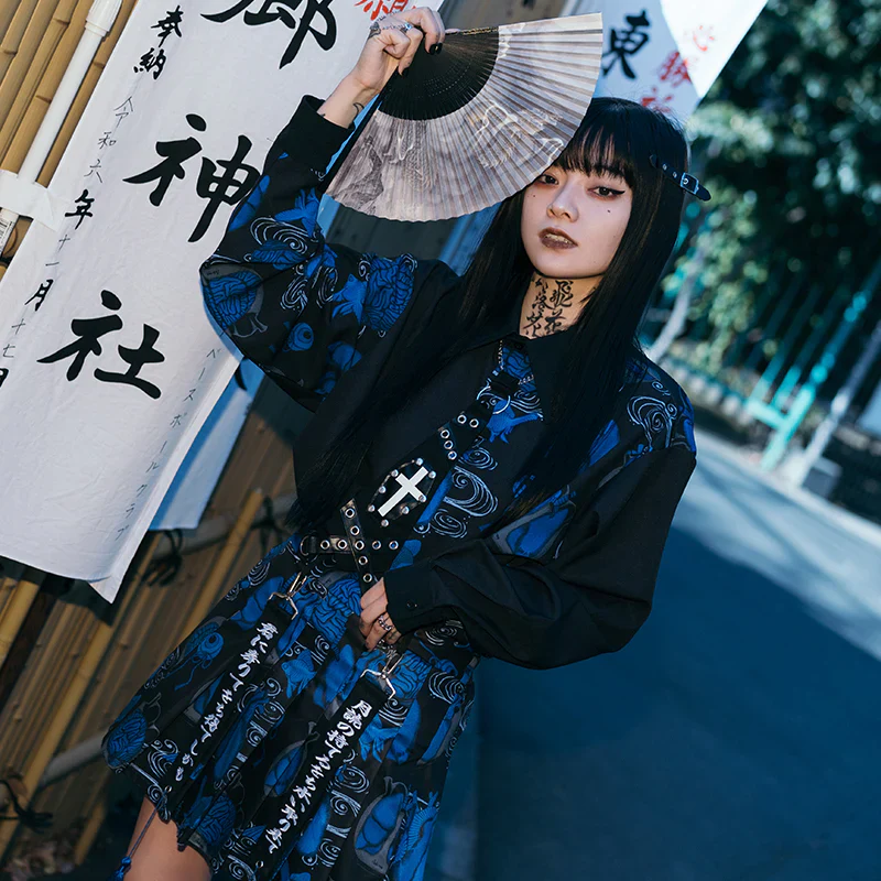 ACDC RAG Wochi Mizu Mini Skirt - Navy - Image 9