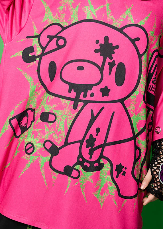 ACDC RAG x Gloomy Bear - Oversized Tee Shirt Hot Pink - Image 4