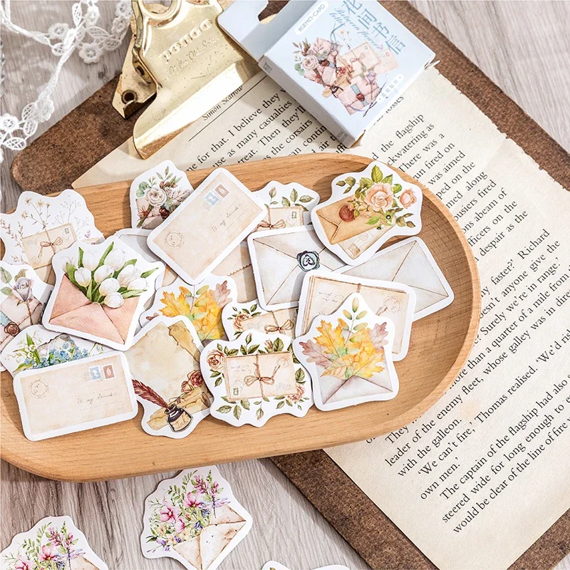 Sticker Box - Between Letters & Flowers - 45 Stickers - Image 2