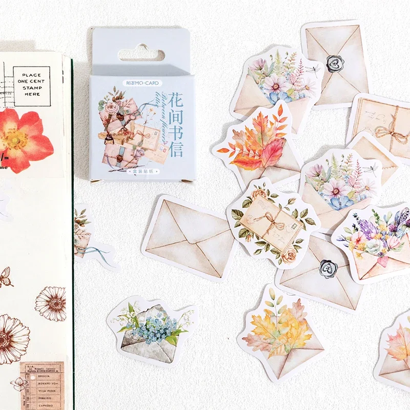 Sticker Box - Between Letters & Flowers - 45 Stickers - Image 4