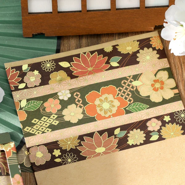 PRE-ORDER MAY! BGM Washi Tape - The Colors of Japanese Dress - Dark Green - Image 5