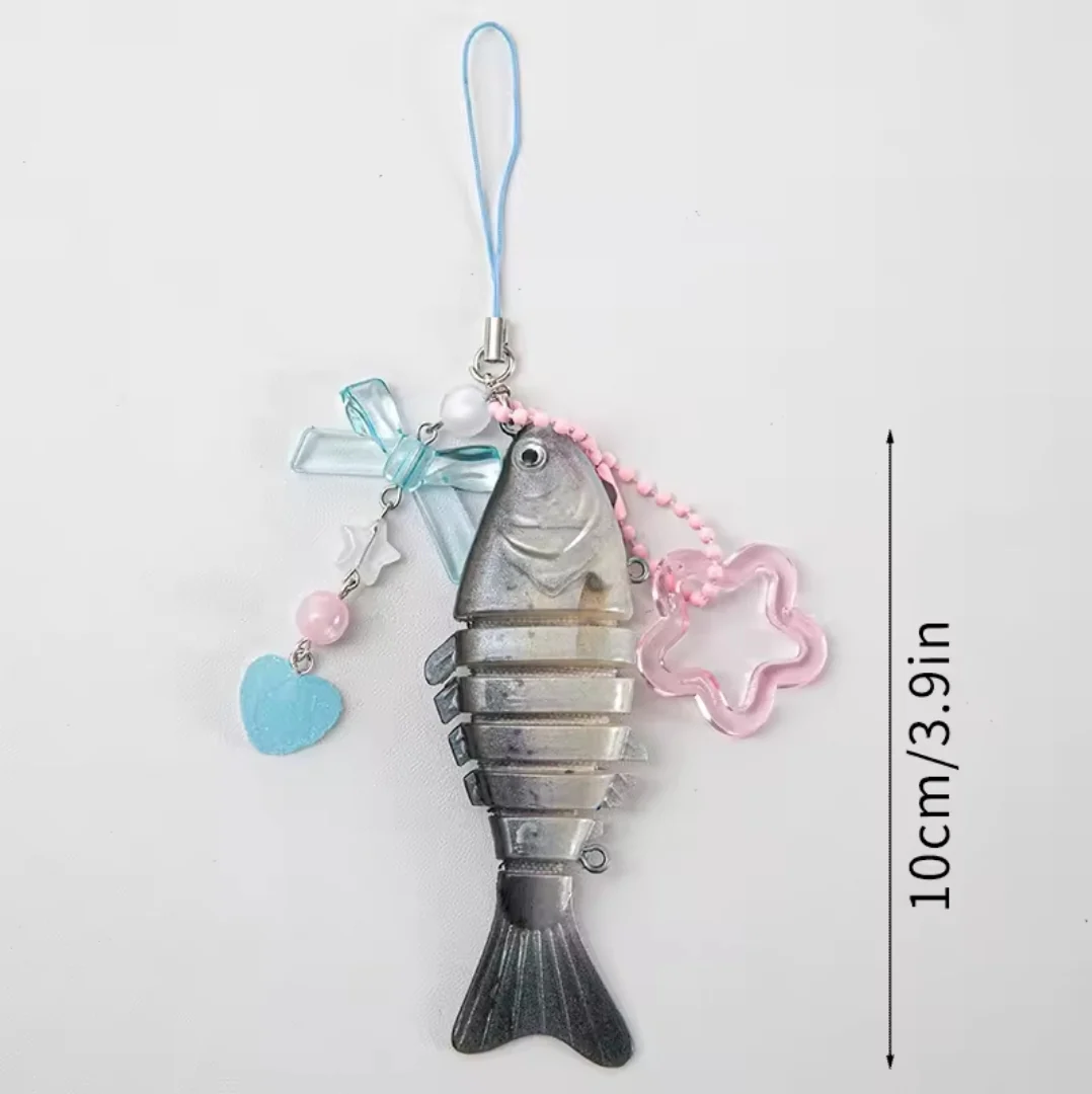 Sardine Fish Keychain - Handmade - Image 3