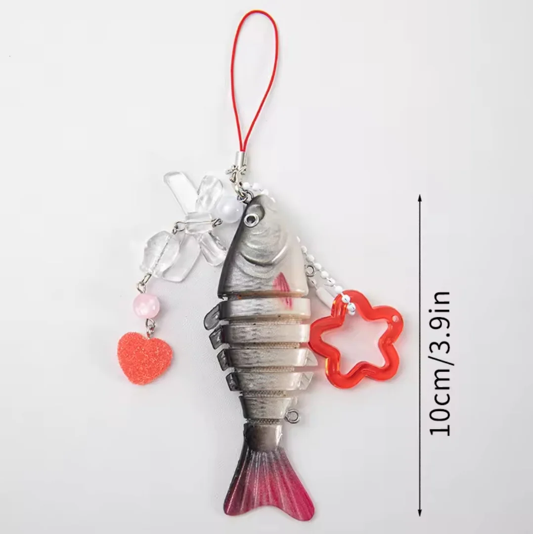 Sardine Fish Keychain - Handmade - Image 4