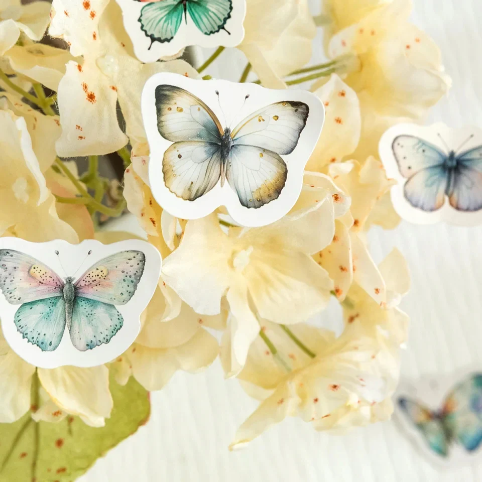 Sticker Box - Butterflies Dancing in the Flowers - 45 Stickers - Image 3