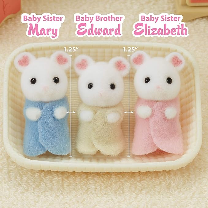 Calico Critters - Marshmallow Mouse Triplets - Image 3