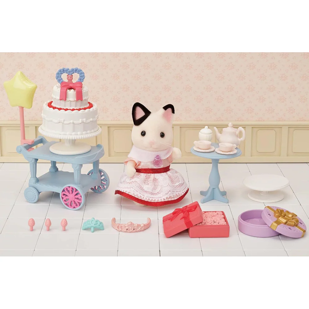 Calico Critters - Party Time Playset Tuxedo Cat Girl - Image 5