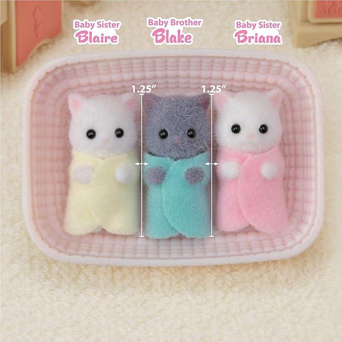Calico Critters - Persian Cat Triplets - Image 3